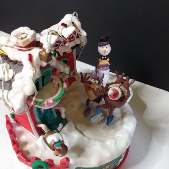 1996 Looney Tunes Vintage Christmas Music Box Decor, Works - Picture 4 of 9